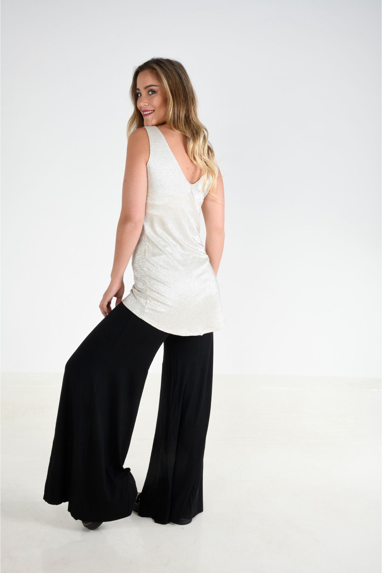 Polera Espalda V Lurex - Imagen 2