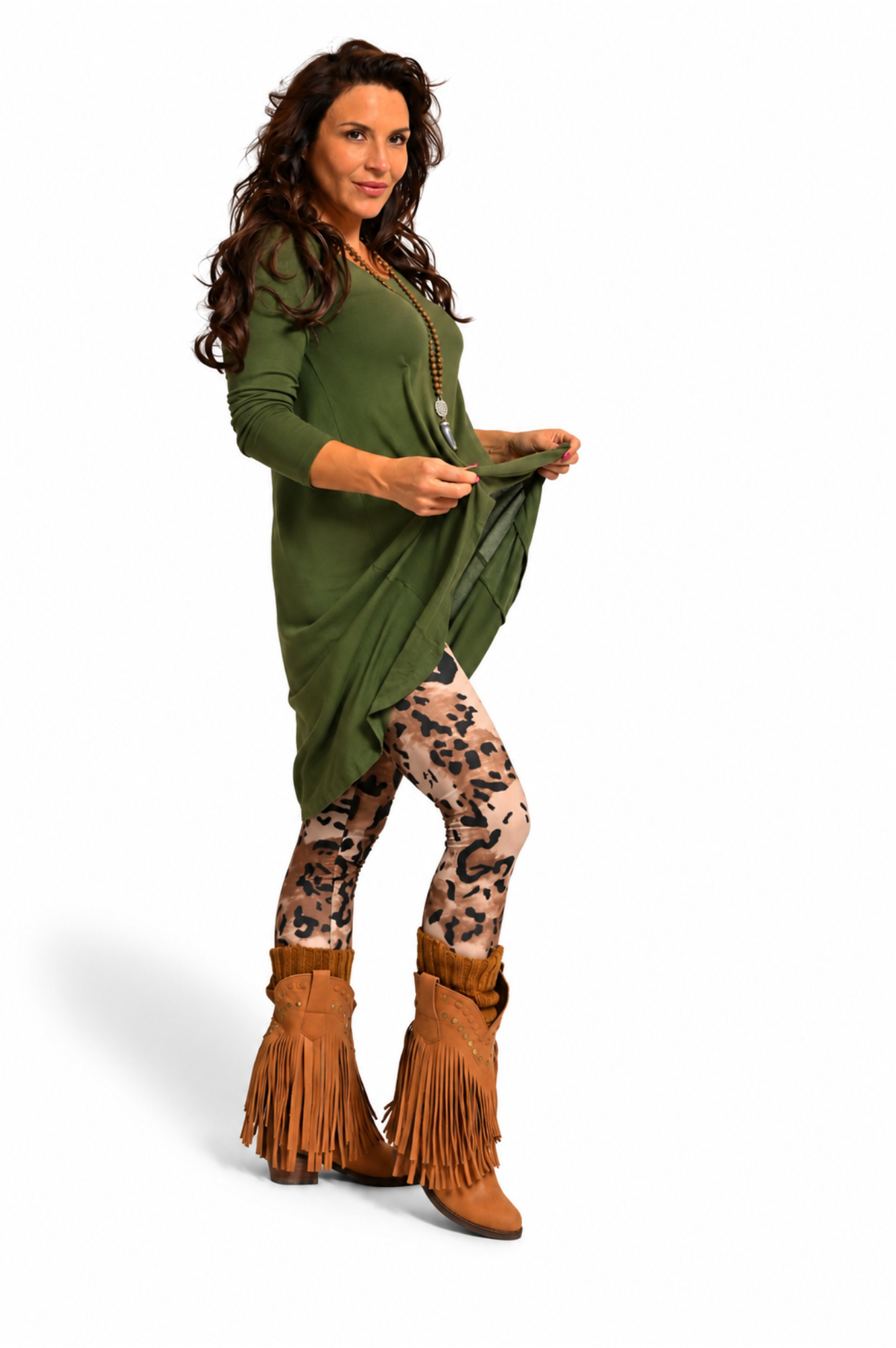 Bota Tejana Tachas Flecos - Imagen 17